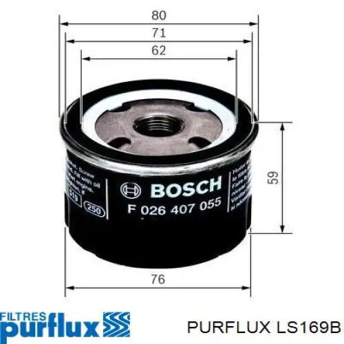 Фильтр очистки масла центробежный Purflux LS169B цена, от 5.97 USD