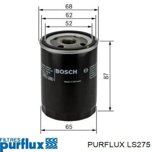 Масляный фильтр LS275 Purflux