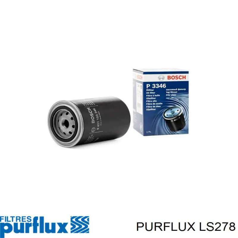 LS278 Purflux Масляный фильтр двигателя