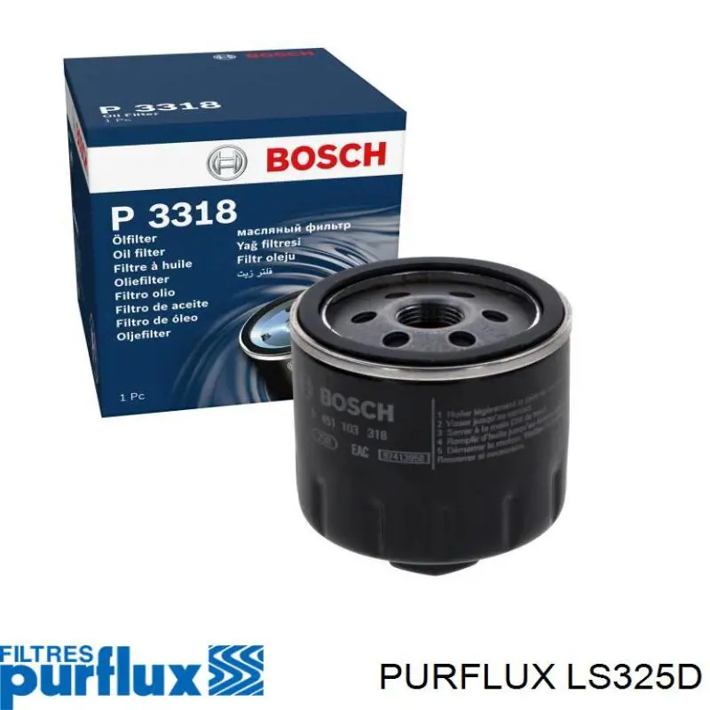 Фильтр масла Purflux LS325D