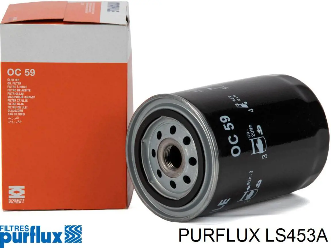 LS453A Purflux Масляный фильтр двигателя