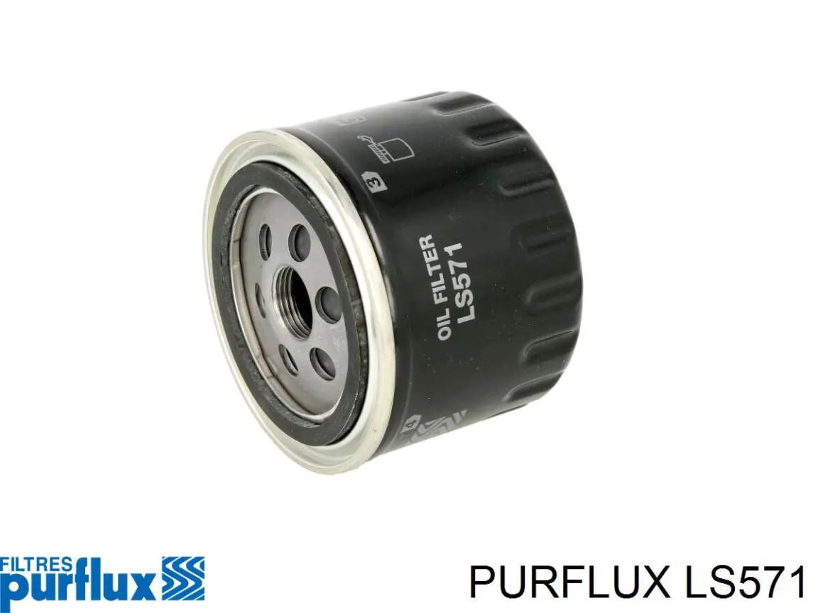LS571 Purflux Масляный фильтр двигателя