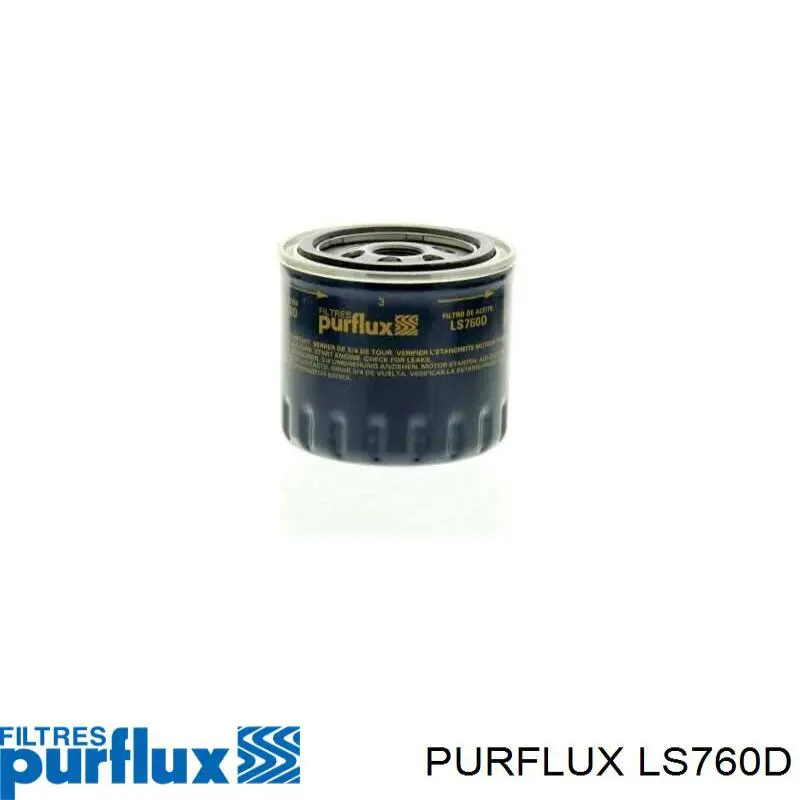 Filtro de aceite LS760D Purflux