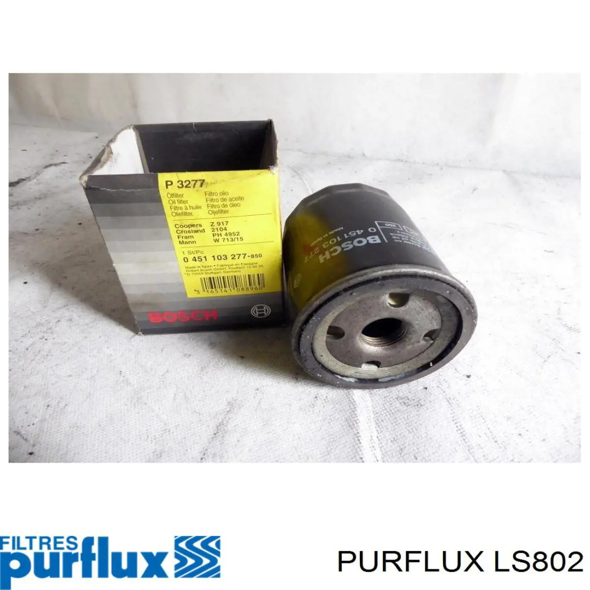 LS802 Purflux Масляный фильтр двигателя