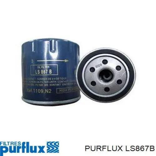 Filtro de aceite LS867B Purflux