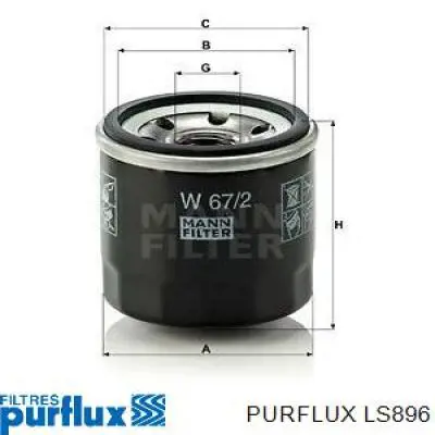 Масляный фильтр LS896 Purflux