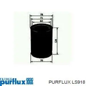 LS918 Purflux Масляный фильтр двигателя