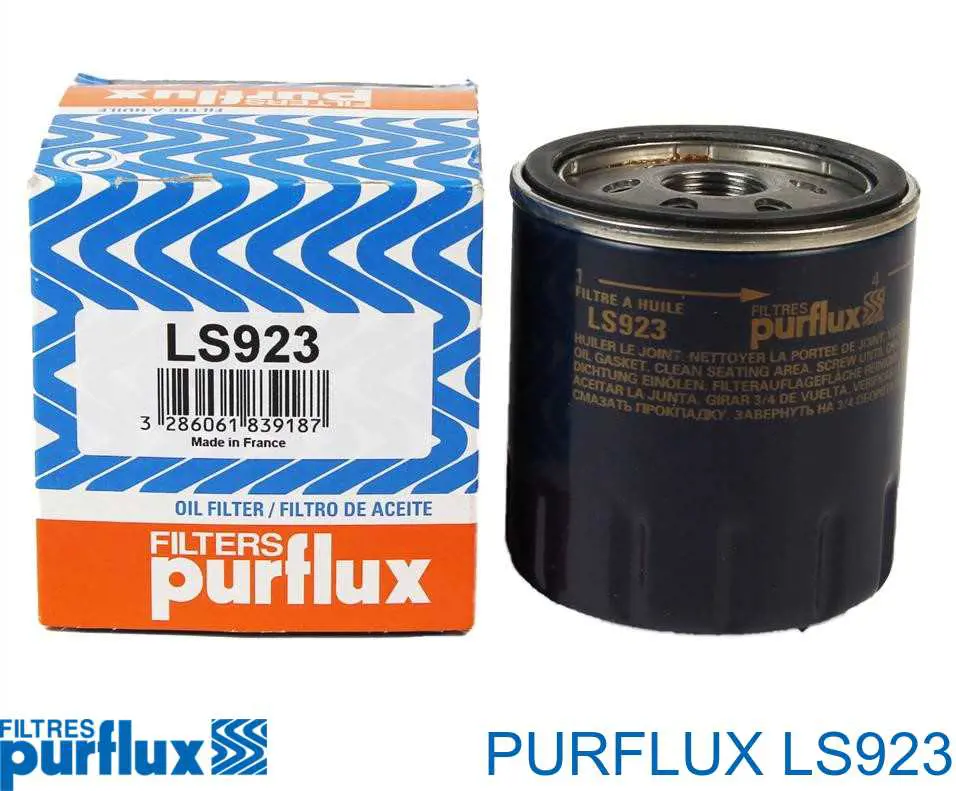 LS923 Purflux фильтр масляный