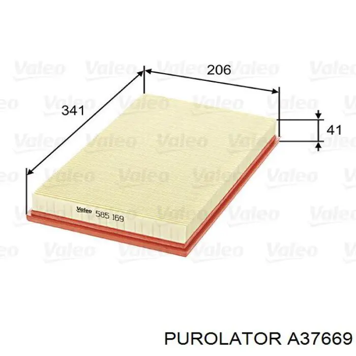 A37669 Purolator воздушный фильтр