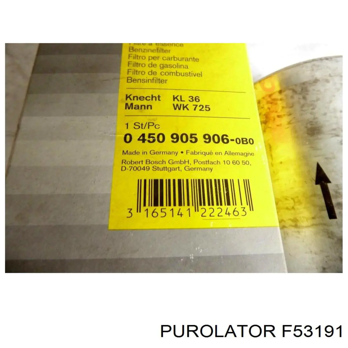 Фильтр тонкой очистки топлива Purolator F53191 цена, от 13.88 USD