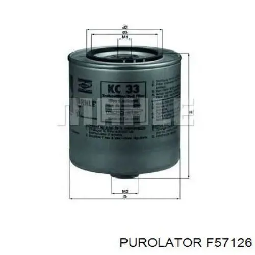 Купить F57126 Purolator Фильтр-отстойник топлива грубой очистки
