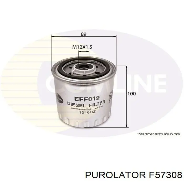 F57308 Purolator Фильтр топлива