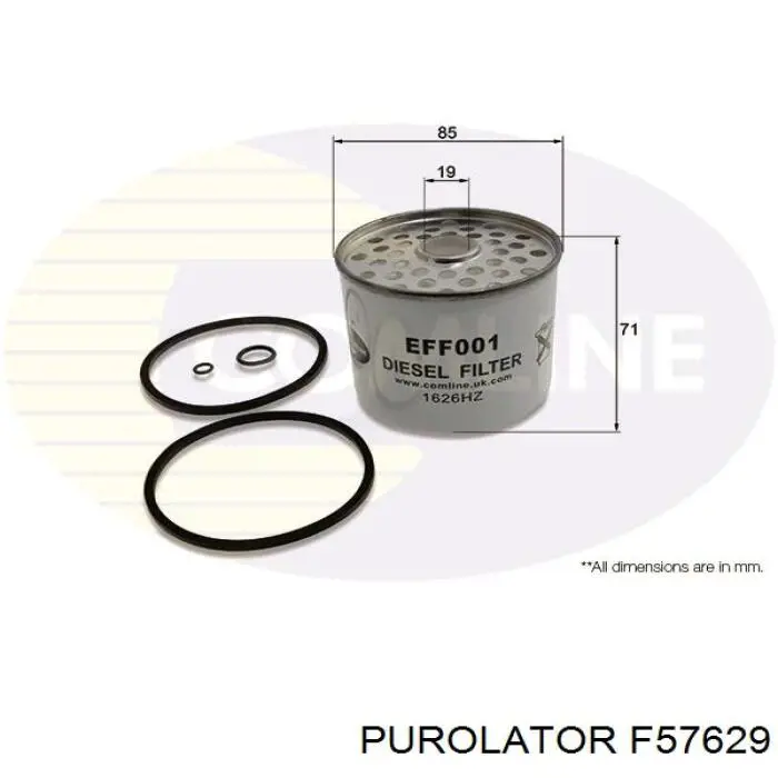 Купить F57629 Purolator Фильтр-отстойник топлива грубой очистки