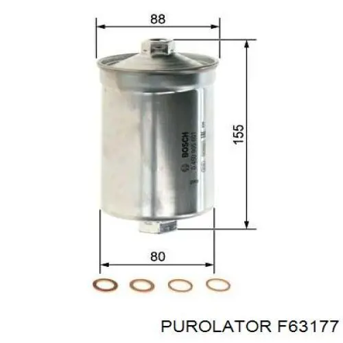 Фильтр топливный Purolator F63177