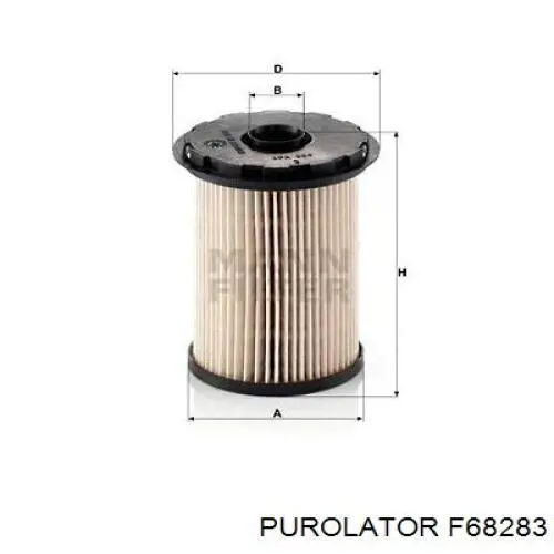 Топливный фильтр F68283 Purolator