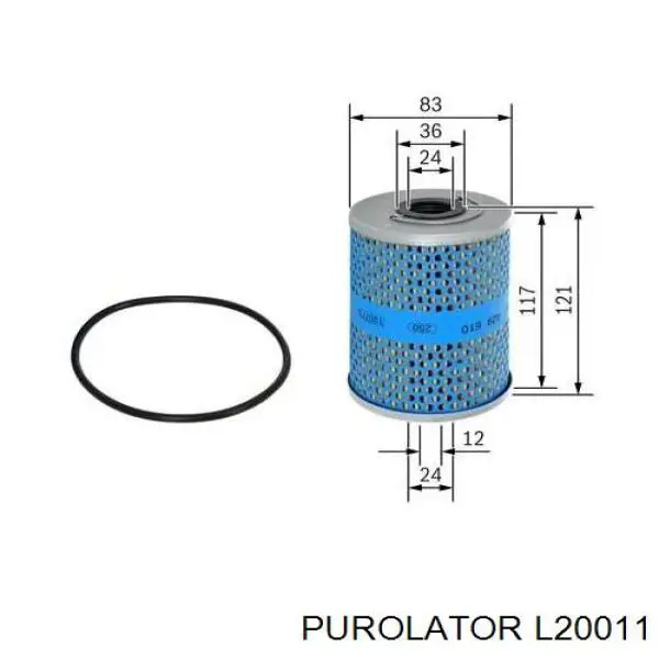 Масляный фильтр L20011 Purolator