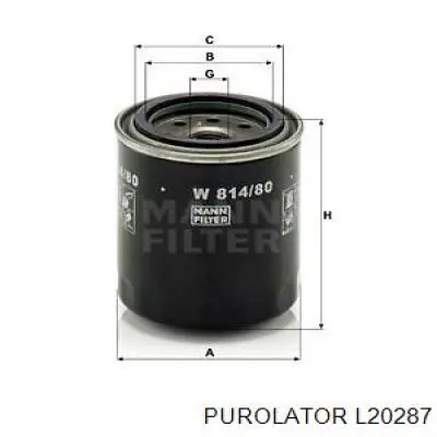 Фильтр очистки масла центробежный Purolator L20287 цена, от 3.06 USD