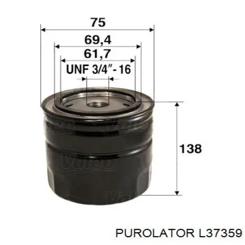 Купить L37359 Purolator Фильтр центробежный очистки масла
