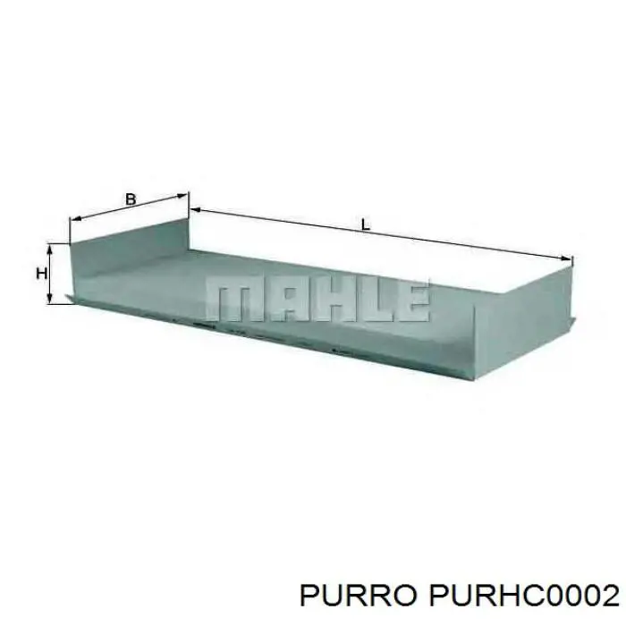 PURHC0002 Purro фильтр салона