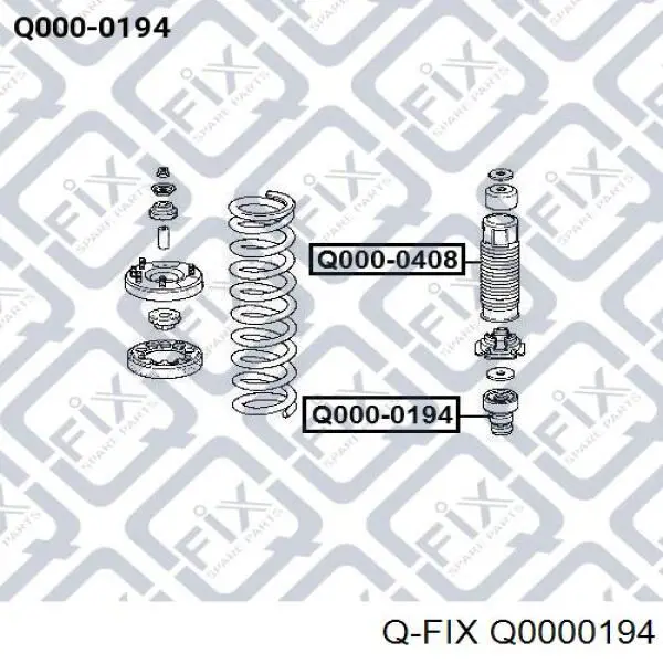 Буфер (отбойник) амортизатора переднего Q0000194 Q-fix