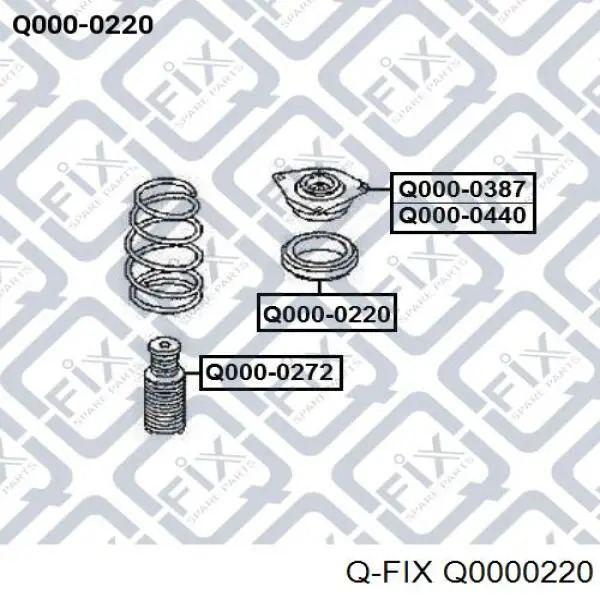 Опорный подшипник амортизатора Q0000220 Q-fix