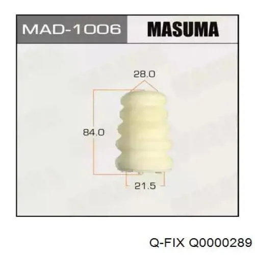 Купить Q0000289 Q-fix Отбойник амортизатора заднего