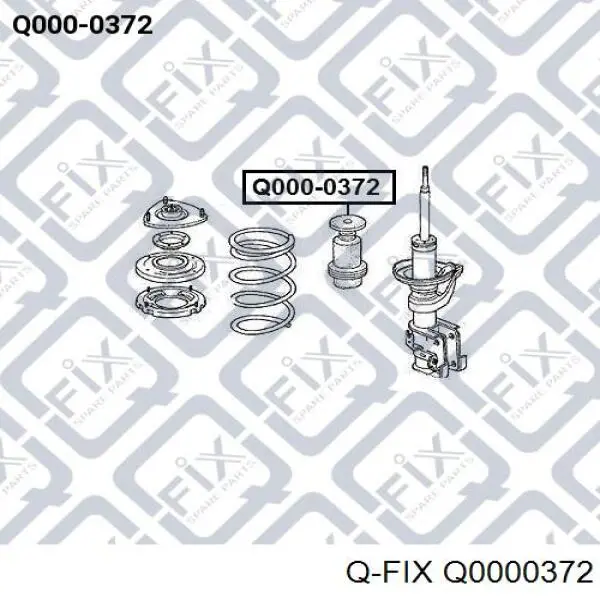 Q0000372 Q-fix pára-choque (grade de proteção de amortecedor dianteiro + bota de proteção)