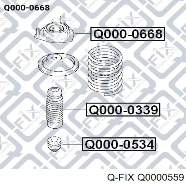 Пыльник амортизатора Q0000559 Q-fix
