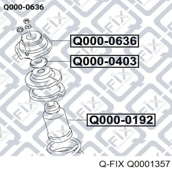 Опора переднего амортизатора Q0001357 Q-fix