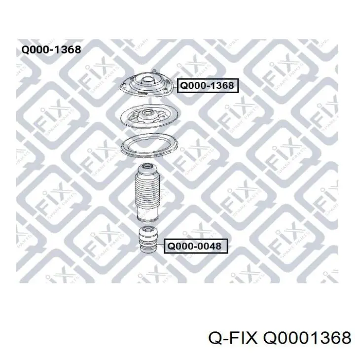 Q0001368 Q-fix suporte de amortecedor dianteiro