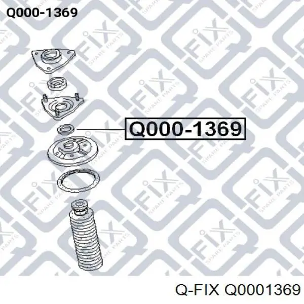 Опорный подшипник амортизатора Q0001369 Q-fix