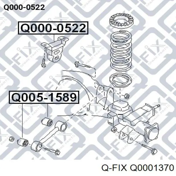 Опора переднего левого амортизатора  Q-fix Q0001370