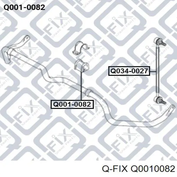 Втулка переднего стабилизатора Q0010082 Q-fix