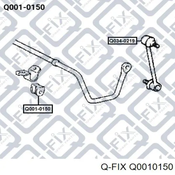Втулка стабилизатора Q0010150 Q-fix