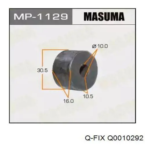 Купить Q0010292 Q-fix Втулка стойки переднего стабилизатора