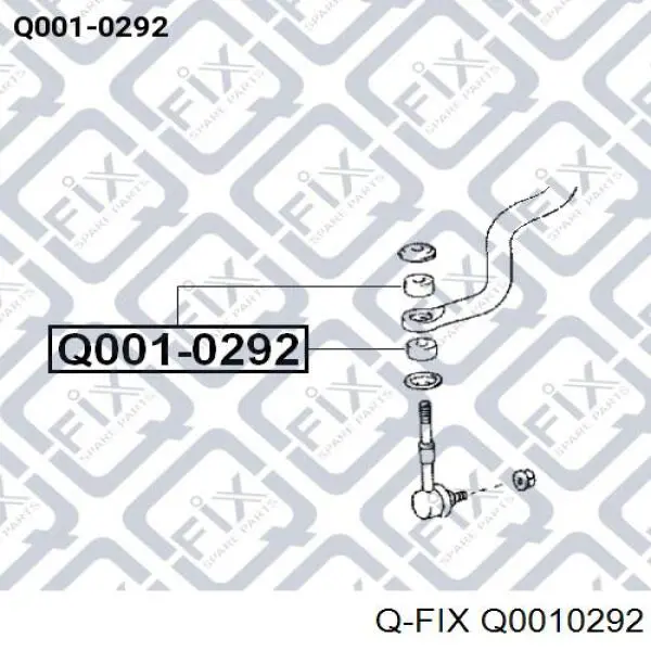 Втулка стойки переднего стабилизатора Q0010292 Q-fix