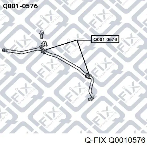 Втулка переднего стабилизатора Q0010576 Q-fix