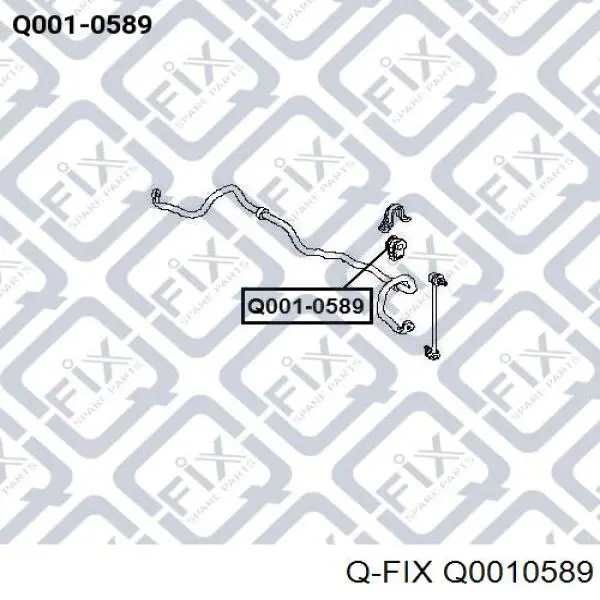 Втулка переднего стабилизатора Q0010589 Q-fix