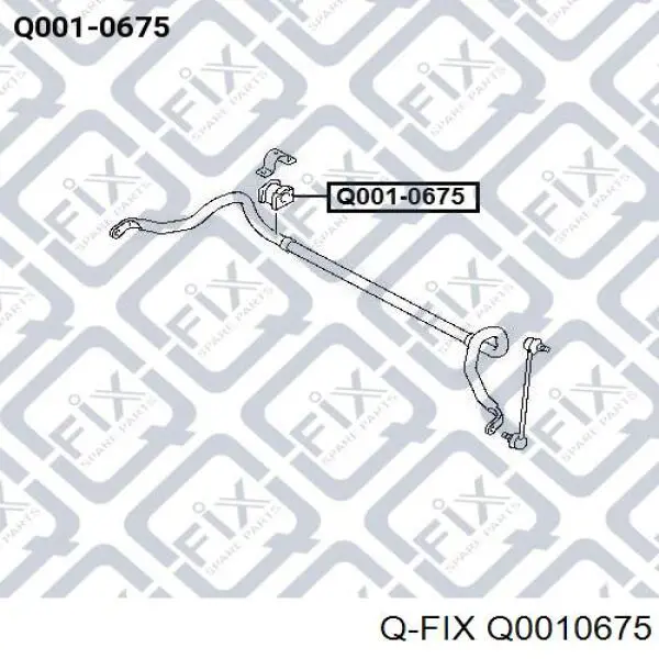 Q0010675 Q-fix bucha de estabilizador dianteiro