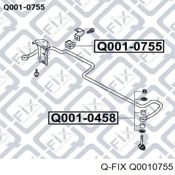 Втулка стабилизатора Q0010755 Q-fix