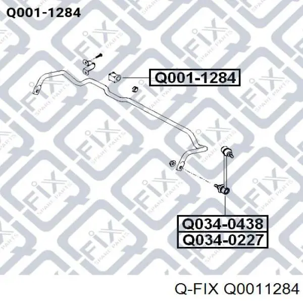 Q0011284 Q-fix bucha de estabilizador dianteiro