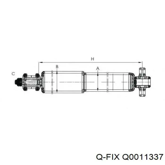 Стойка амортизатора задняя Q-fix Q0011337 цена, от 13.94 USD