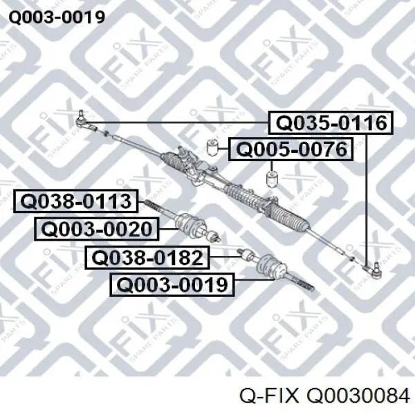 Пыльник тяги Q-fix Q0030084 цена, от 4.21 USD