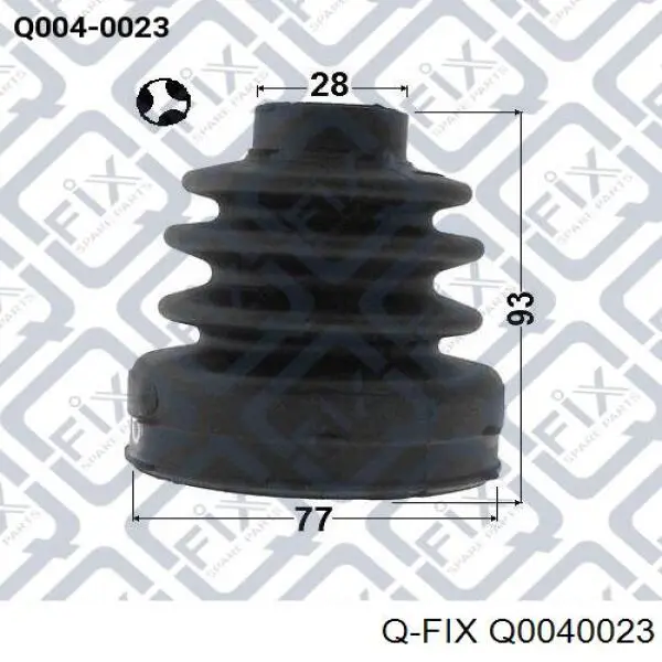 Пыльник ШРУСа внутренний Q0040023 Q-fix