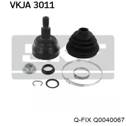 Купить Q0040067 Q-fix Пыльник ШРУСа внутренний, передней полуоси, правый