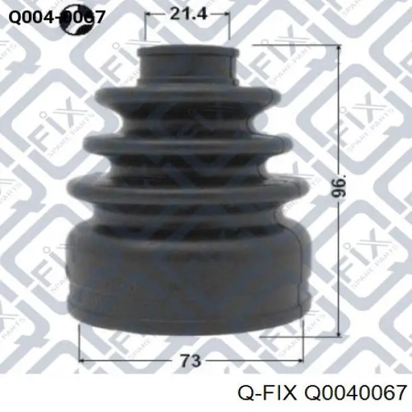 Q0040067 Q-fix пыльник шруса передней полуоси внутренний правый
