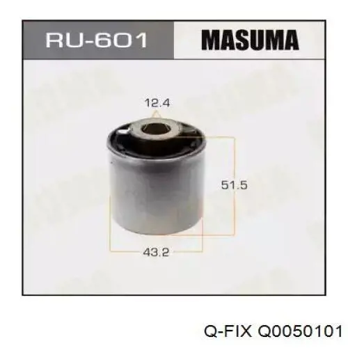 Сайлентблок цапфы задней Q0050101 Q-fix