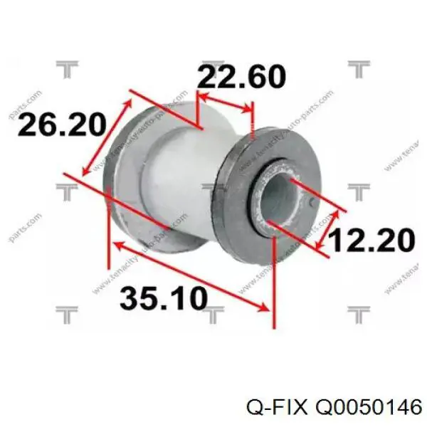 Сайлентблок крепления рулевой рейки Q-fix Q0050146 цена, от 3.67 USD