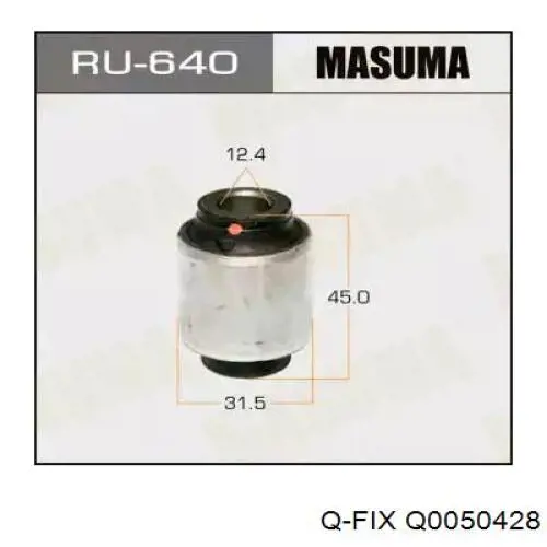 Сайлентблок амортизатора заднего Q-fix Q0050428 цена, от 4.63 USD