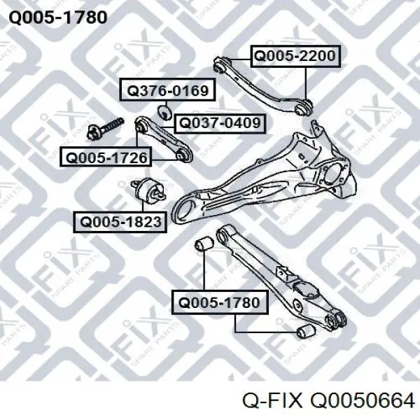 Q0050664 Q-fix Сайлентблок нижнего переднего рычага